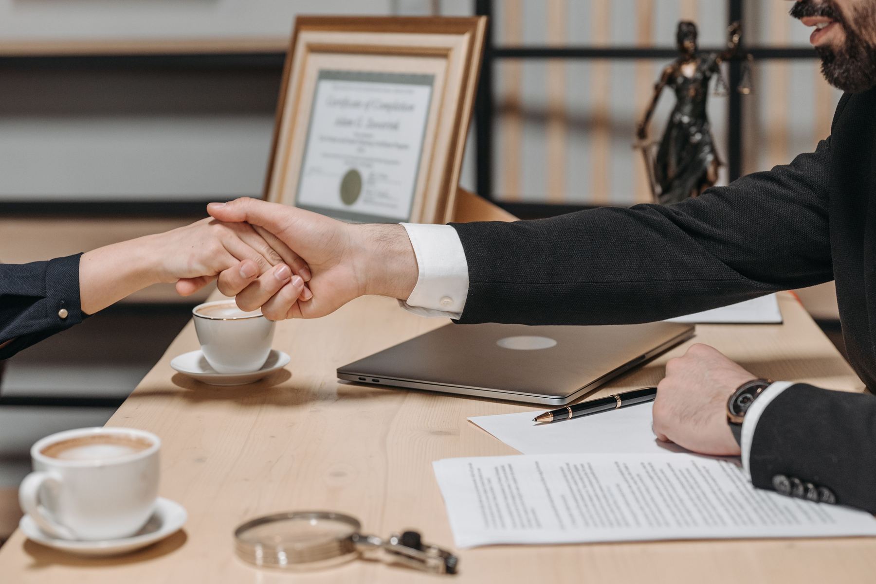 Business handshake / succession